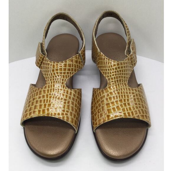 SAS Suntimer Heeled Leather Sandal Womens 10.5 N Comfort Shoe New - Picture 3 of 8